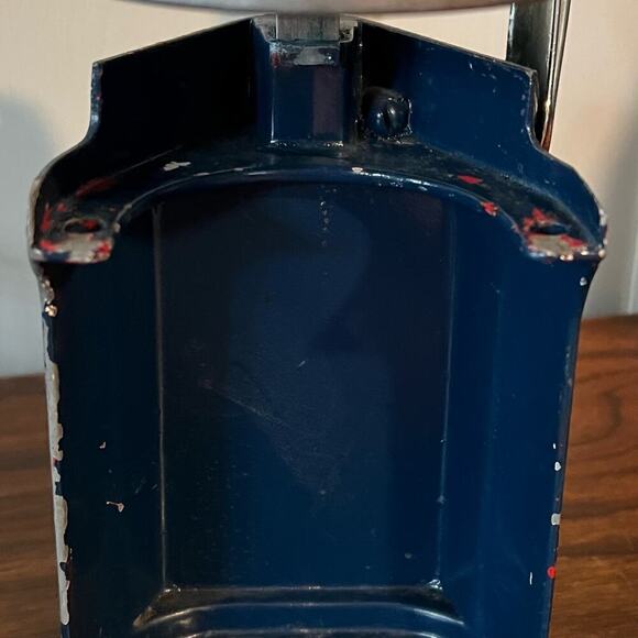 Vintage 1950's Navy Blue Chrome RIVAL JUICE-O-MAT Tilt-Top Manual Juicer Retro - Picture 6 of 13